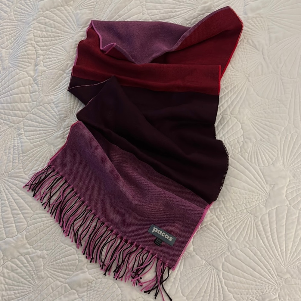 NWOT Pacas Scarf with fringe